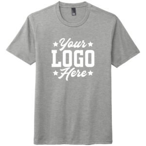 Tri-blend t-shirt with printed full-color logo
