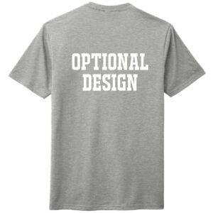 Tri-blend t-shirt with printed full-color logo - Back