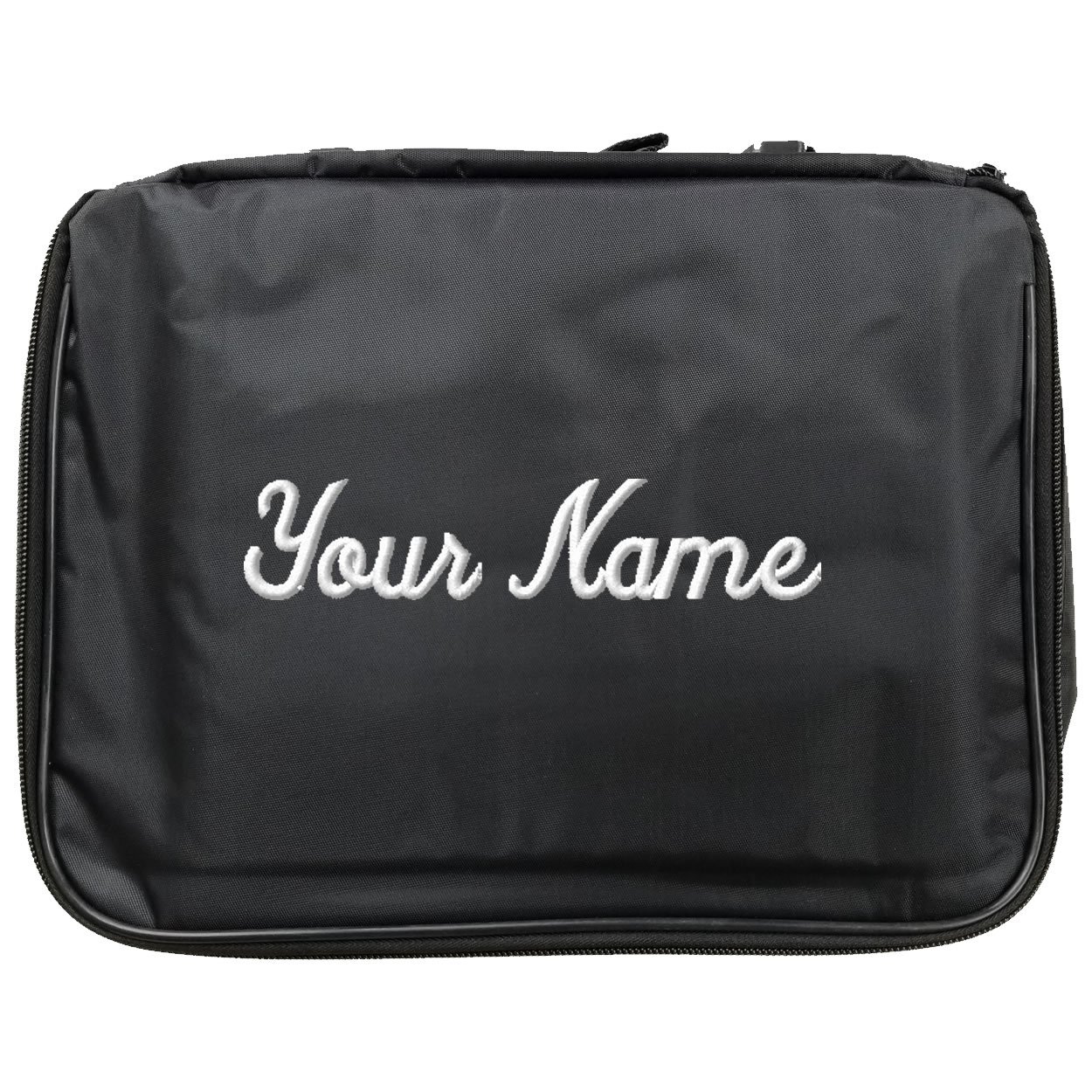 Embroidered Name Black Duffel Bags For Women