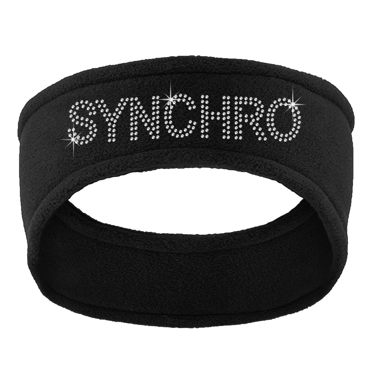 Fleece Rhinestone Synchro Headband - Personalized Skaters