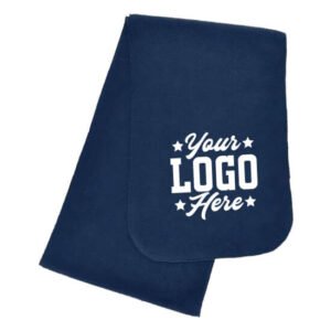Fleece Scarf with Embroidered Logo