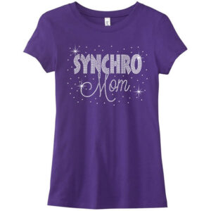 Rhinestone Synchro Mom T-Shirt