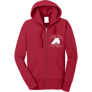 Full-zip Synchro Team Hoodie with Name and Skates